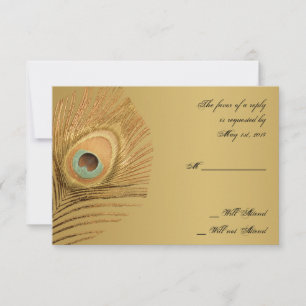 Golden Peacock Response Card