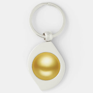 Golden Pearl Key Ring