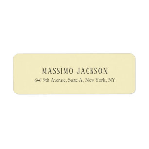 Golden pearl personalised minimalist address name