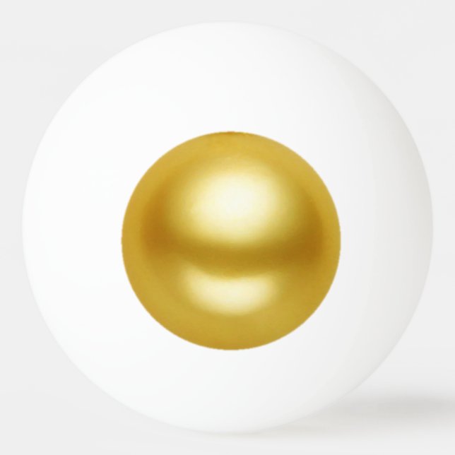 Golden Pearl Ping Pong Ball (Back)
