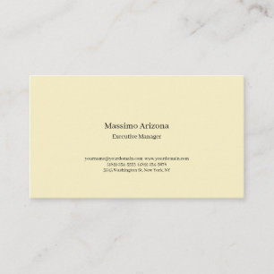 Golden Pearl Plain Professional Modern Minimailst Enclosure Card