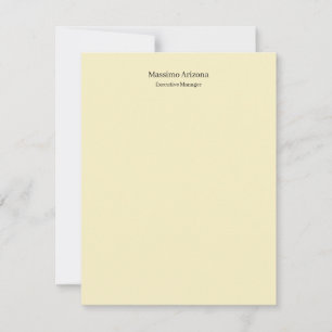 Golden Pearl Plain Professional Modern Minimalist Card