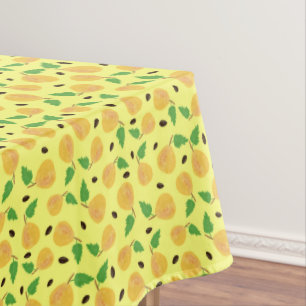Golden Pears Collection Yellow Bright Tablecloth