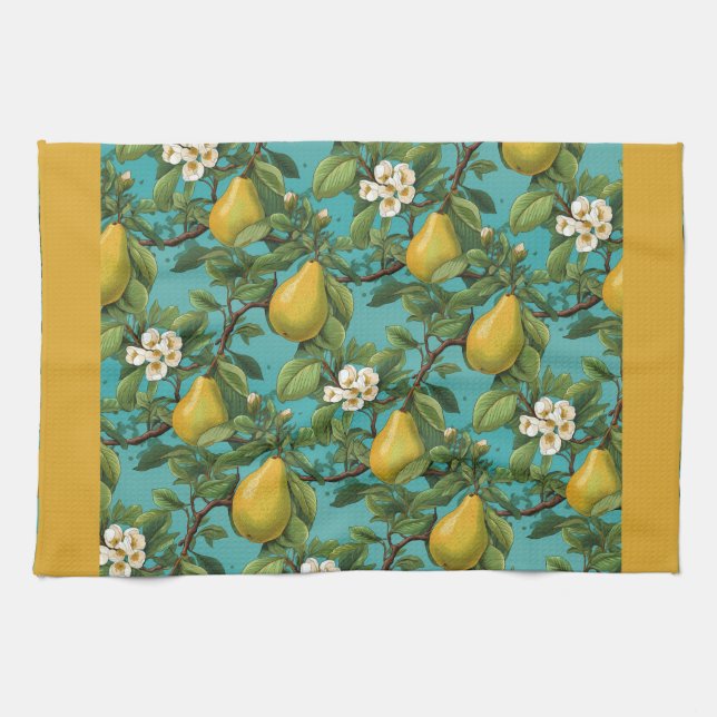 Golden Pears Kitchen Towel (Horizontal)