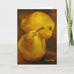 Golden Pears Note Card
