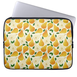 Golden Pears Pattern Laptop Sleeve