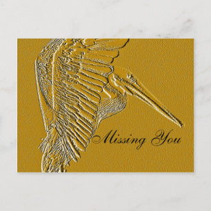 Golden Pelicans_ Postcard