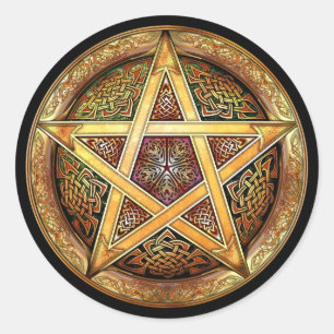 Golden Pentacle Stickers
