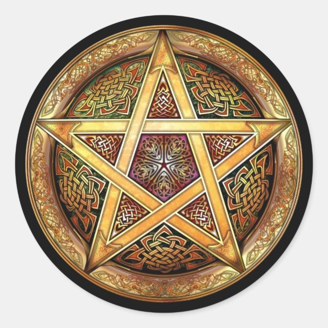 Golden Pentacle Stickers (Front)