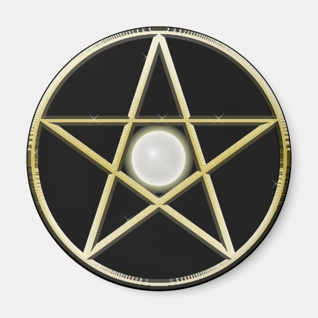 Golden Pentagram Magnet (Front)