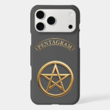 Golden Pentagram Occult Symbol