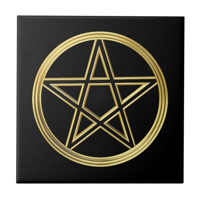 Golden pentagram tile (Front)