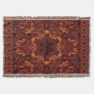Golden Petals 2 Throw Blanket