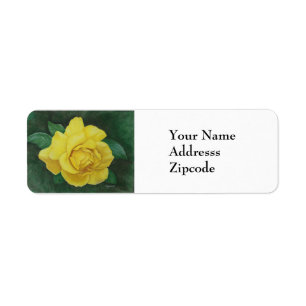 Golden Petals Address Label