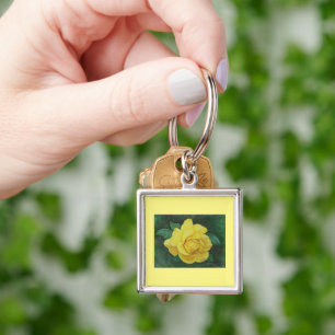 Golden Petals Keychain