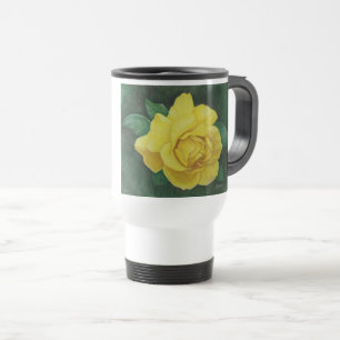 Golden Petals Travel Mug