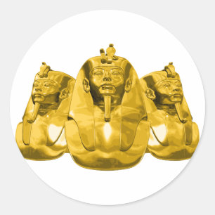 Golden Pharaohs Classic Round Sticker