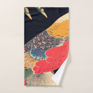 Golden Pheasant In Snow By Ito Jakuchu Hand Towel