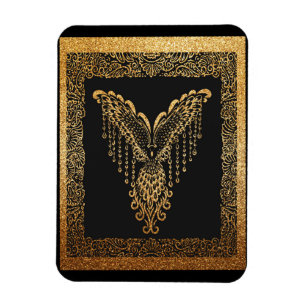 Golden Phoenix Elegance Magnet