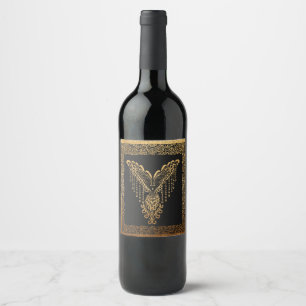 Golden Phoenix Elegance  Wine Label