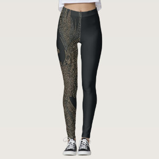 Golden Phoenix Myth Leggings