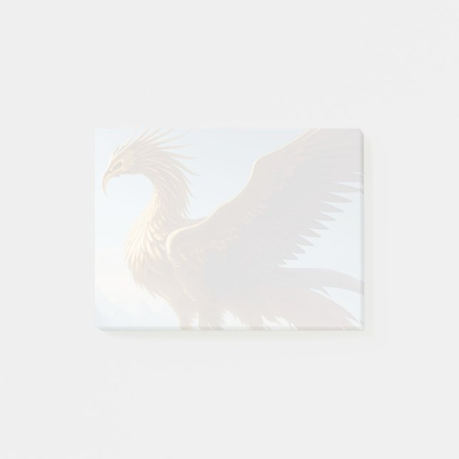 Golden Phoenix Post-it Notes (Front)