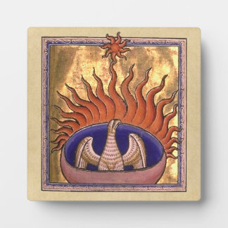Golden Phoenix Rising Plaque