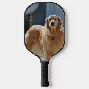 Golden pickleball paddle
