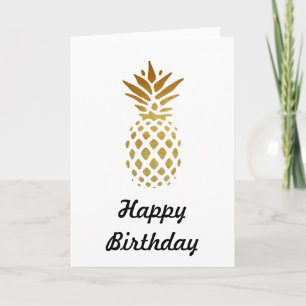Golden Pineapple, Fruit in Gold Card