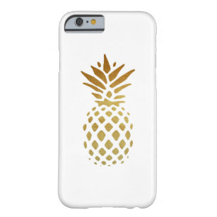 Golden Pineapple, Fruit in Gold Barely There iPhone 6 Case