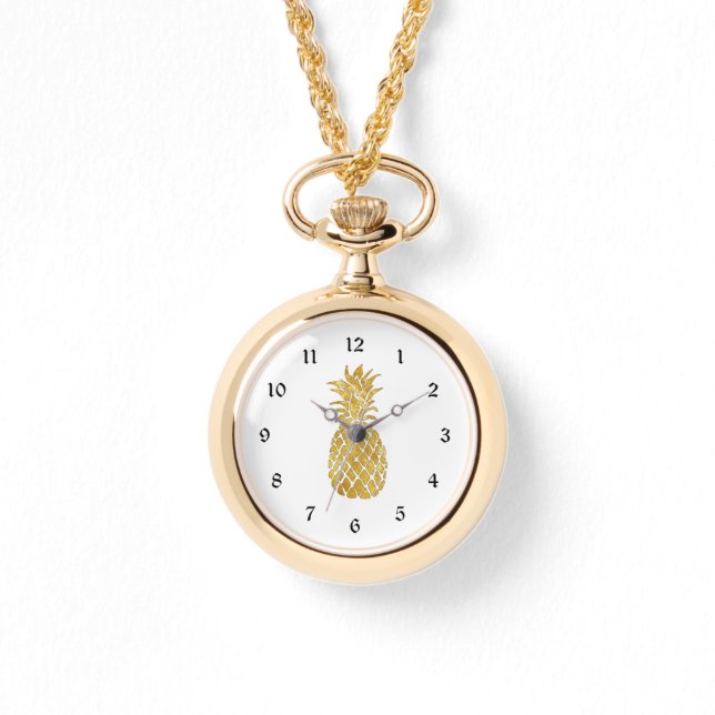 golden pineapple watch (Front)