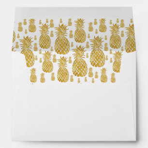 golden pineapples pattern envelope