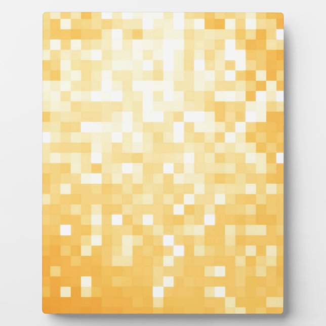 Golden Pixel Sparkle Plaque (Front)