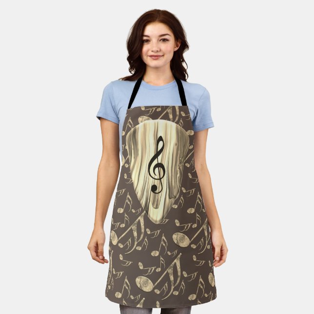 Golden Plectron – Stylish design for music lovers! Apron (Worn)