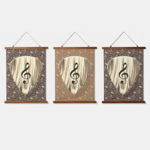 Golden Plectron – Stylish design for music lovers! Hanging Tapestry