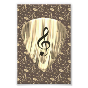 Golden Plectron – Stylish design for music lovers! Photo Print