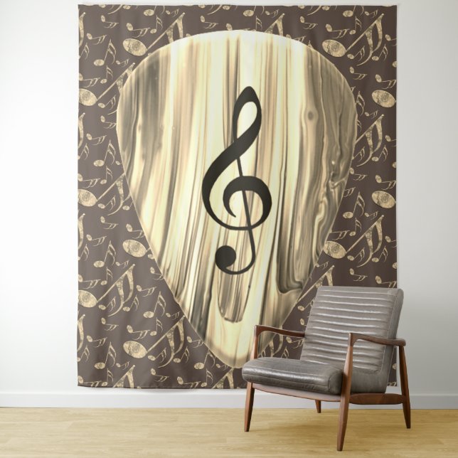 Golden Plectron – Stylish design for music lovers! Tapestry (In Situ)