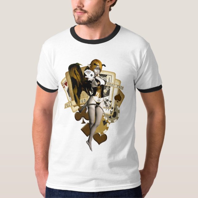 Golden Poker Girl 2 T-Shirt (Front)