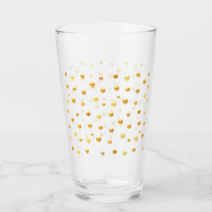 Golden Polka Dots Glass