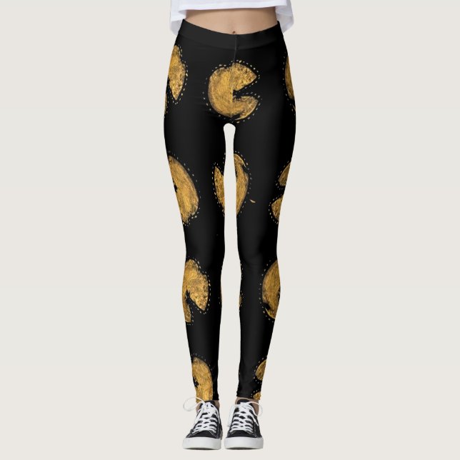 Golden Print Leggings (Front)