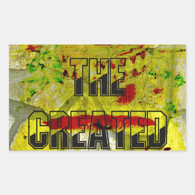 Golden Promise: The Golden Script of Destiny Rectangular Sticker (Front)