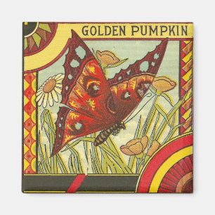 Golden Pumpkin/Crate Label Magnet
