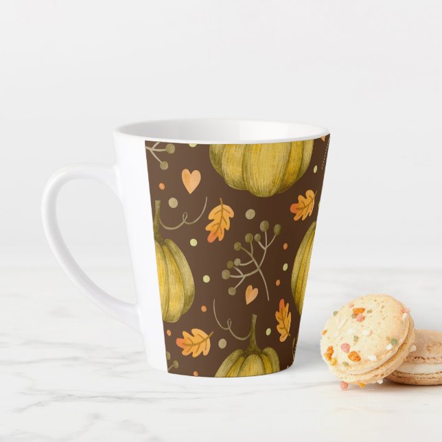 Golden Pumpkins Latte Mug (In Situ)