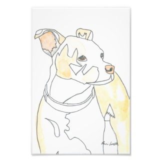 Golden Pup Print