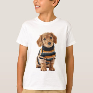 Golden Puppy Striped Sweater Kids