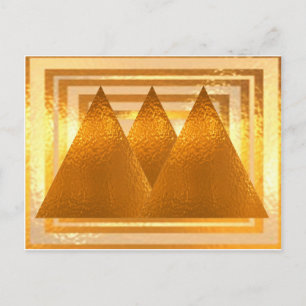 GOLDEN PYRAMIDS POSTCARD
