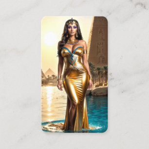 Golden Queen of the Nile Bookmark Business Card