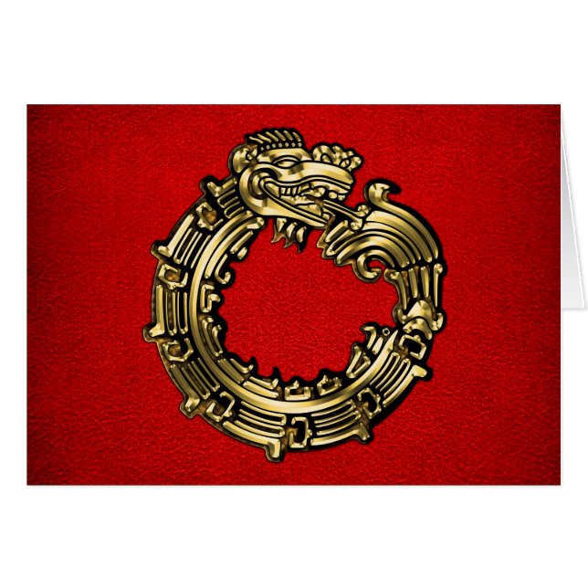 Golden Quetzalcoatl (Front Horizontal)