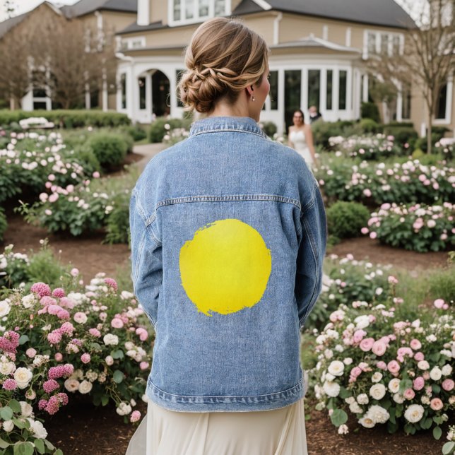 Golden Quiet Denim Jacket (Wedding Back)