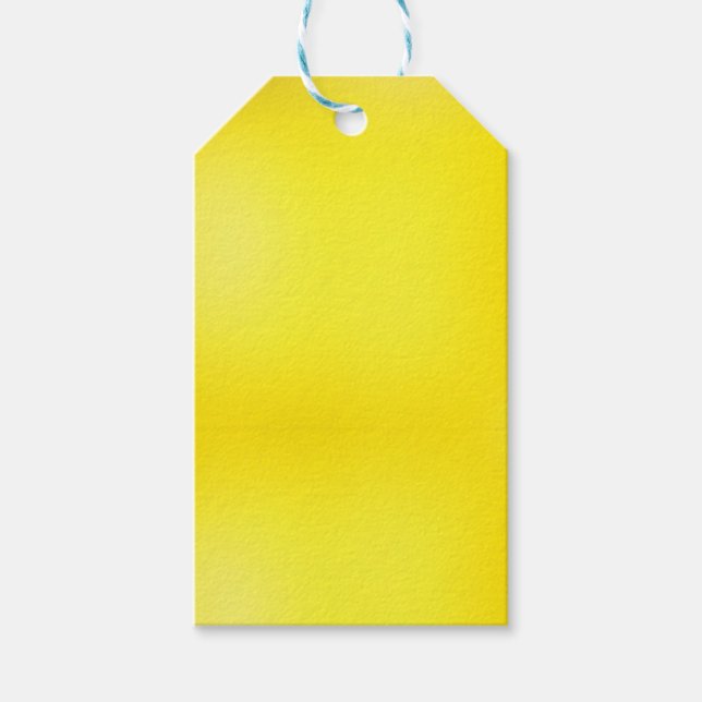Golden Quiet Gift Tags (Front)